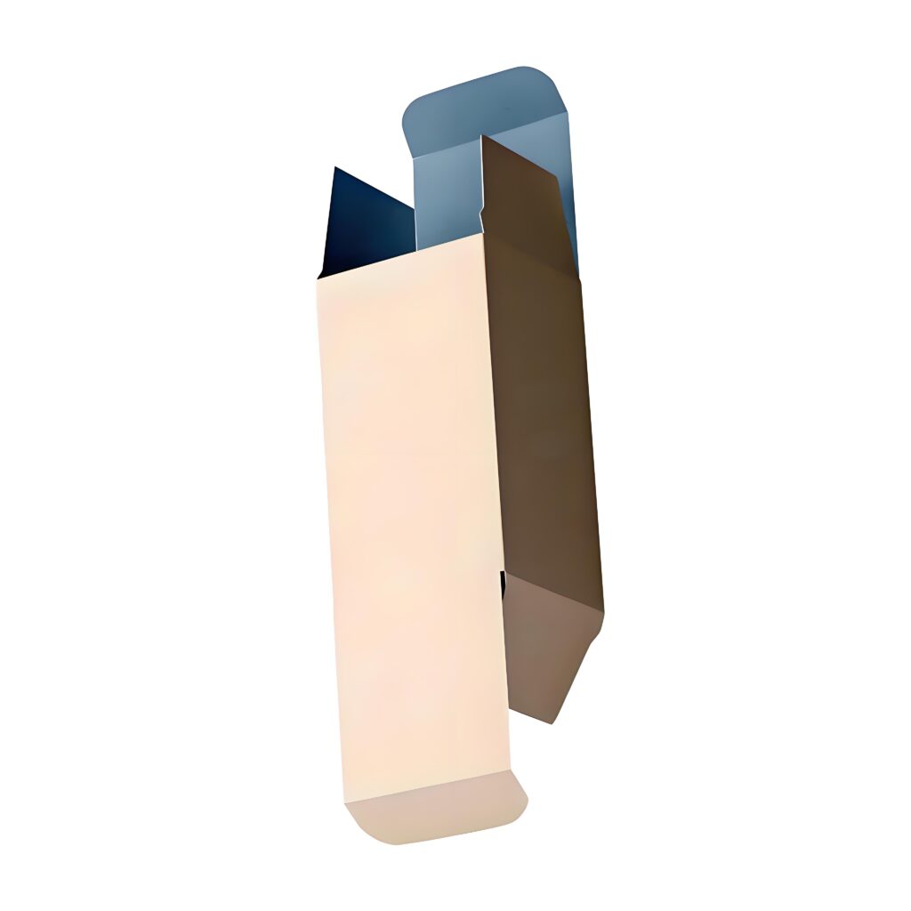 Open paperboard folding carton structure