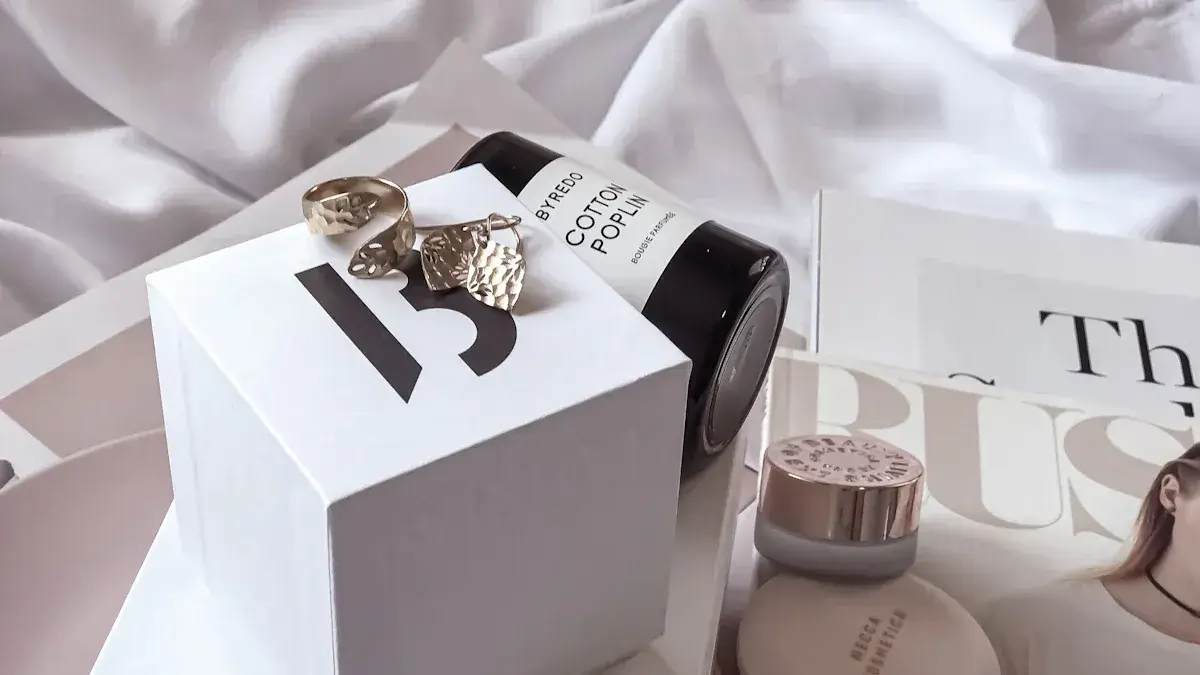Luxury branded corrugated display boxes