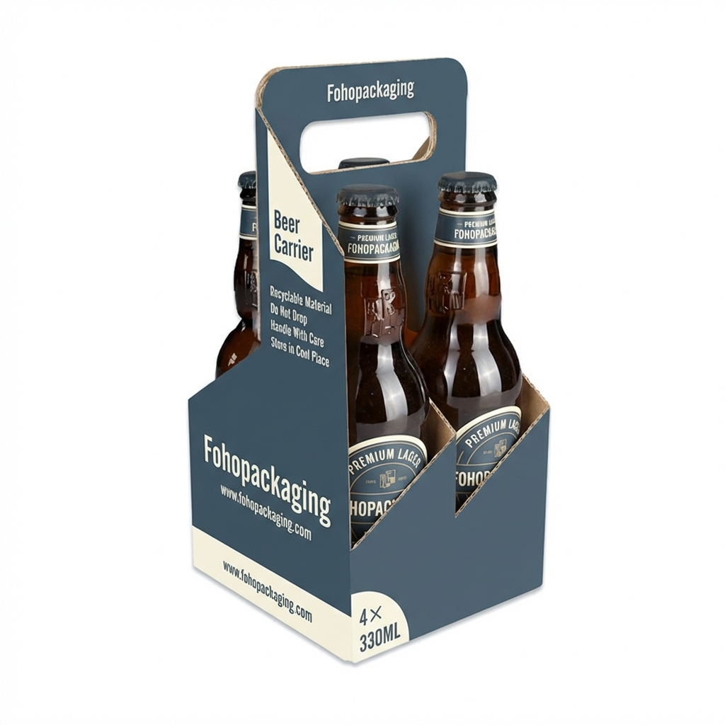 Wine packaging insert example showing the interior compartment layout